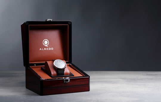 Albedo 1901 Wooden Presentation Box – Premium Watch Packaging Display